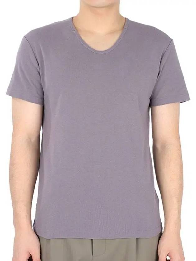 Cotton Jersey Short Sleeve T-Shirt Purple - OUR LEGACY - BALAAN 3