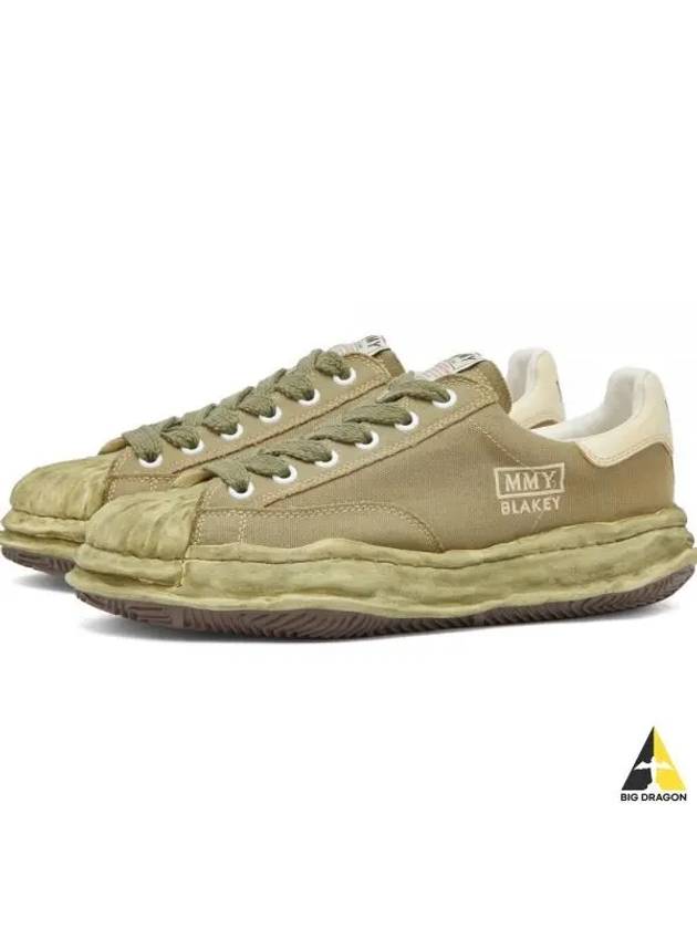 Blakey VL OG Sole Canvas Low Top Sneakers Khaki - MIHARA YASUHIRO - BALAAN 2