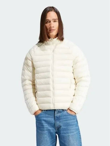 Padded stand up collar puffer jacket men s original Wonder White HZ0692 744205 - ADIDAS - BALAAN 1