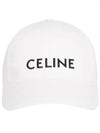 Logo Ball Cap White - CELINE - BALAAN 1