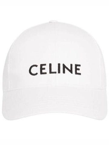 Logo Ball Cap White - CELINE - BALAAN 1