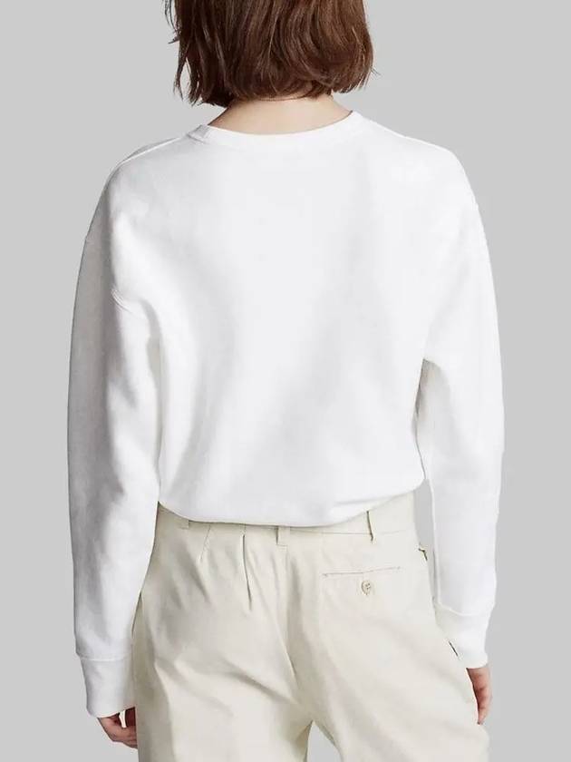 Embroidered Logo Pony Sweatshirt White - POLO RALPH LAUREN - BALAAN 4