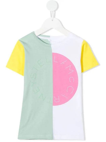 Kids Women Color Block T Shirt 602648 SQJC5 3442 - STELLA MCCARTNEY - BALAAN 1