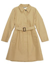 Vanda Belted Cotton Trench Coat Beige - MAX MARA - BALAAN 2