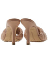 Women's Quilted Nappa Sandals Heel Cipria - BOTTEGA VENETA - BALAAN.