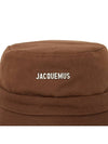 Le Bob Gadjo Knotted Bucket Hat Brown - JACQUEMUS - BALAAN 7