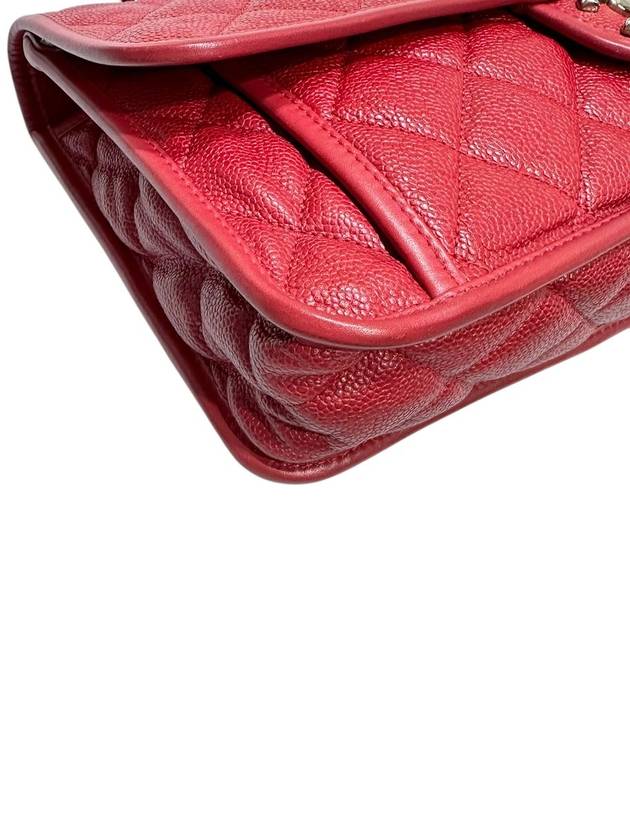 A67528 Red Caviar Skin French Riviera Chain Shoulder Bag - CHANEL - BALAAN 8