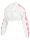 Slim Crop Woven Track Jacket White - ADIDAS - BALAAN 1