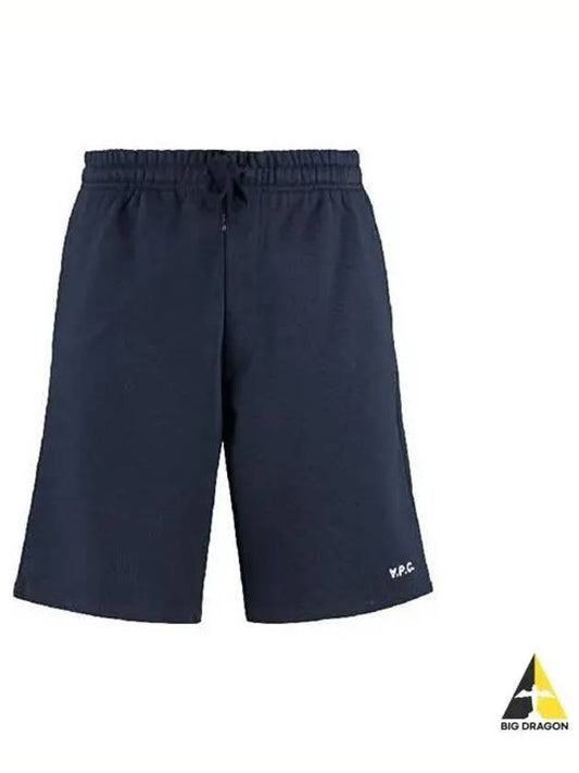 APC Logo Bermuda Short Pants Navy COFAX H10159 - A.P.C. - BALAAN 1