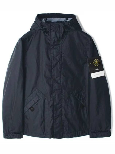 Membrana 3L TC Breathable Water-Resistant Hooded Jacket Navy - STONE ISLAND - BALAAN 2