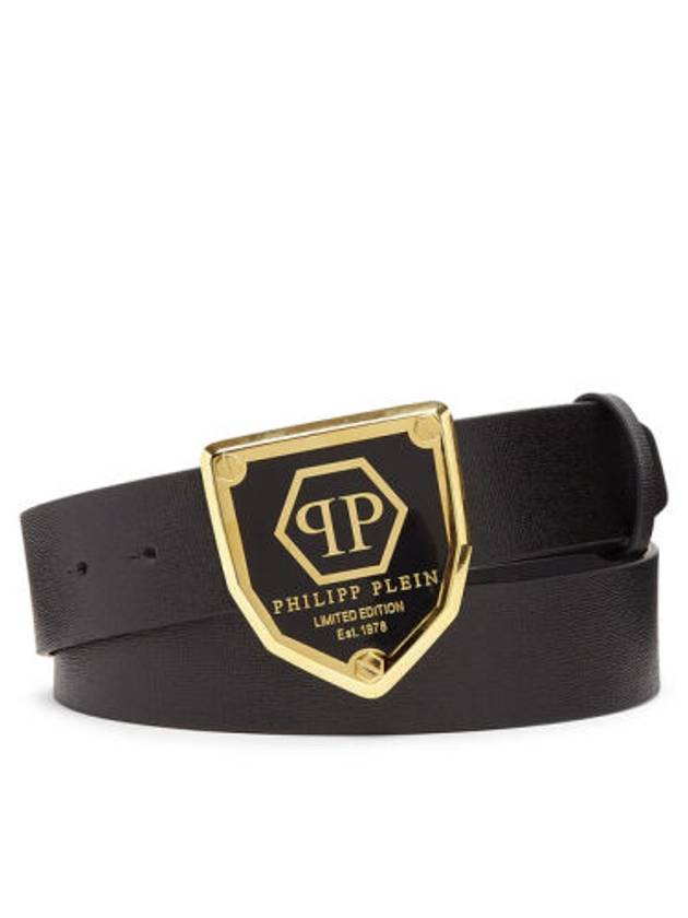 logo decorated leather belt FAAAMVA0696PLE010N - PHILIPP PLEIN - BALAAN 4