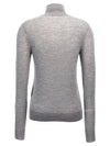 Cassandre Wool Turtle Neck Grey - SAINT LAURENT - BALAAN 3