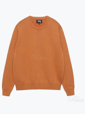 117223 Tan Laguna Icon Knit Sweater - STUSSY - BALAAN 1