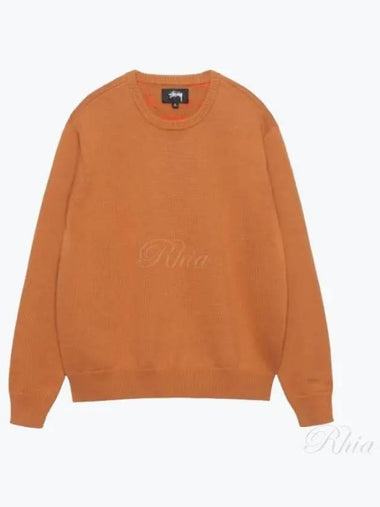 117223 Tan Laguna Icon Knit Sweater - STUSSY - BALAAN 1