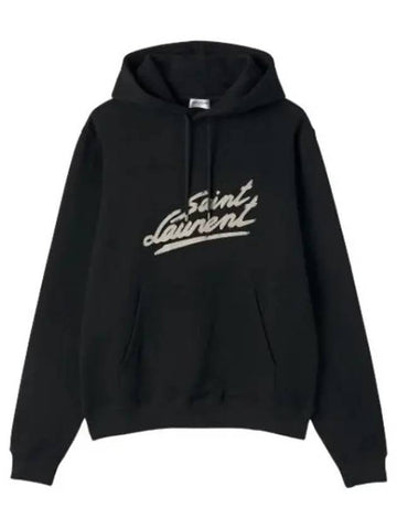 Signature Hood Black Chalk - SAINT LAURENT - BALAAN 1