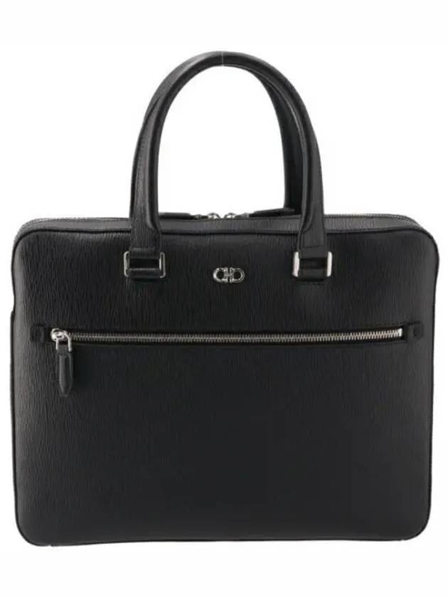 Gancini Business Bag Black - SALVATORE FERRAGAMO - BALAAN 2