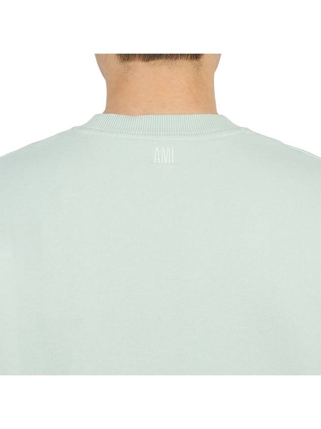 Small Heart Logo Sweatshirt Mint Green - AMI - BALAAN 10