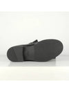 Chocolate Brushed Leather Loafers Black - PRADA - BALAAN 5