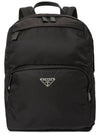 Triangle Logo Re-Nylon Backpack Black - PRADA - BALAAN 2