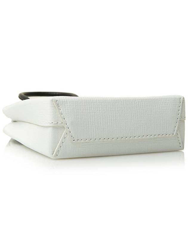 Logo Leather Phone Holder Mini Bag White - BALENCIAGA - BALAAN 6