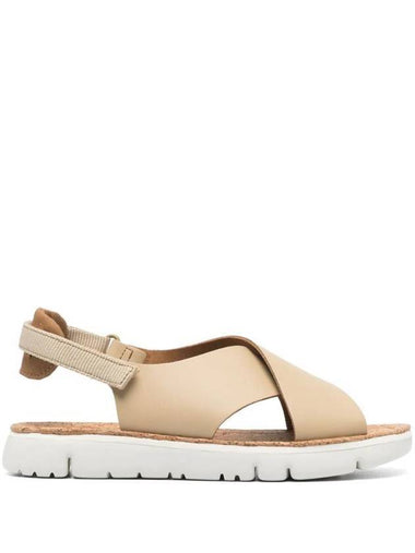 Oruga Leather Sandals Beige - CAMPER - BALAAN 1