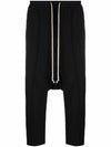 Drawstring Baggy Pants Black - RICK OWENS - BALAAN 1