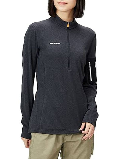 Women's Aenergy Light ML Half Zip Full Long Sleeve T-Shirt Black - MAMMUT - BALAAN 2