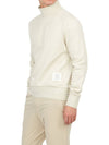 Thermal Rib Ottoman Stripe Turtleneck Natural - THOM BROWNE - BALAAN 6