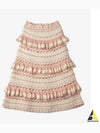 Clover Crochet Midi A Line Skirt Pink Cream - ZIMMERMANN - BALAAN 2