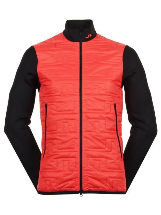 Stefano Hybrid Quilt Jacket Hot Coral - J.LINDEBERG - BALAAN 1