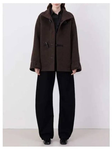 Women s Shorts Bathrobe Duffel Bag Coat Jacket Contrast Stitching Brown New Domestic Product GM0024081377947 - LEMAIRE - BALAAN 1