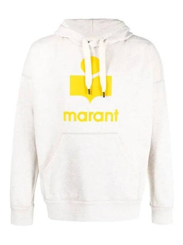 Miley Logo Print Hoodie Ivory - ISABEL MARANT - BALAAN 1