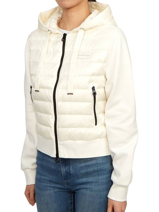 Women s Goose Down Bolsena Mix Hoodie Cardigan VDDJ95135 IVS - DUVETICA - BALAAN 4