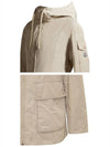 1A00133 549P3 20J LEANDRO logo patch hooded jacket beige women's jacket TJ - MONCLER - BALAAN 5