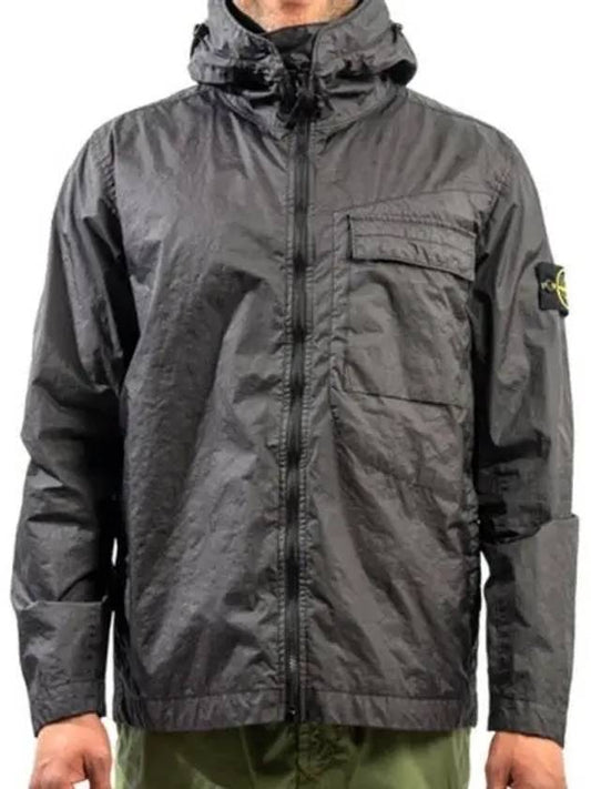 Waffen Patch Membrana Hooded Jacket Charcoal - STONE ISLAND - BALAAN 2