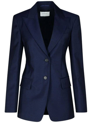 Sportmax 'Benares' Blue Wool Blend Blazer - MAX MARA SPORTMAX - BALAAN 1