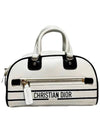 Zip Bowling Micro Calfskin Cross Bag White - DIOR - BALAAN 2