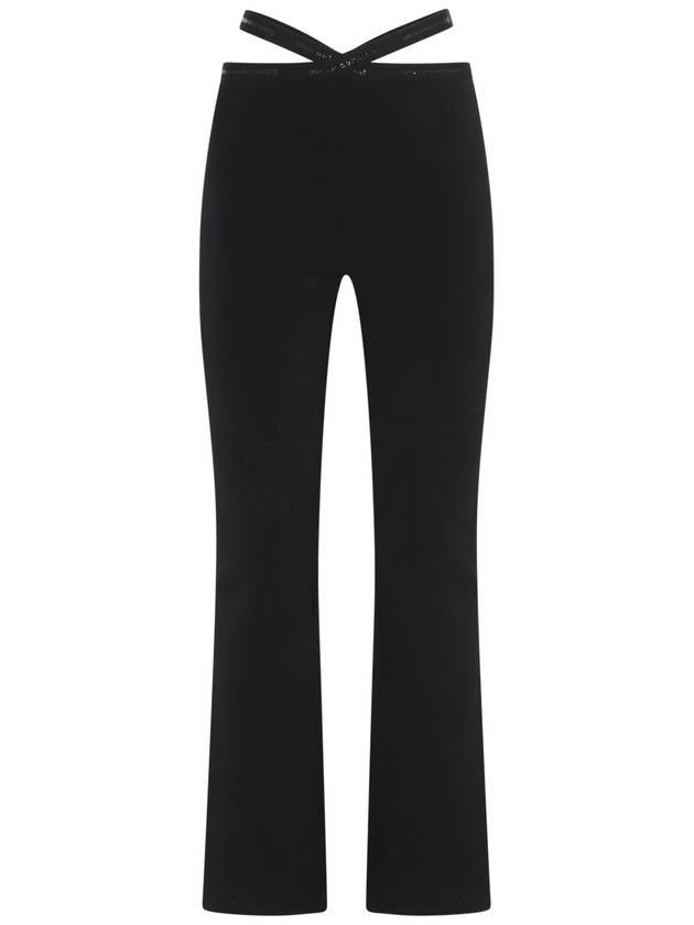 Women's Crisscross Logo LeGGings Black - ALEXANDER WANG - BALAAN 1