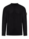 Compass Motif Knit Top Black - STONE ISLAND - BALAAN 1