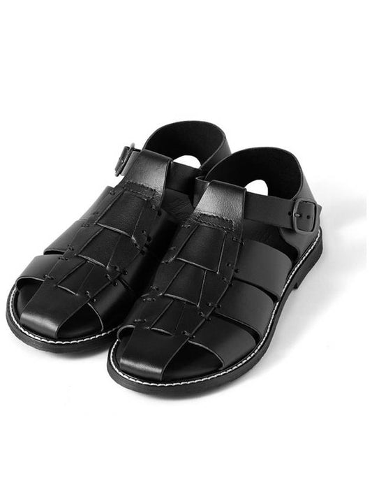 Women's Fisherman Sandals Roman Black - ANTICHI ROMANI - BALAAN 2