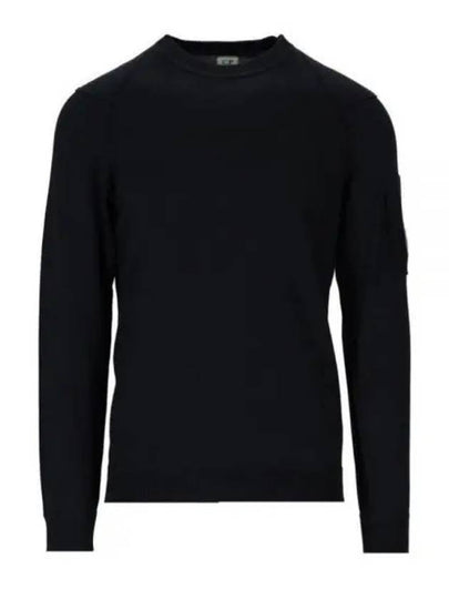 Sea Island Lens Knit Top Navy - CP COMPANY - BALAAN 2