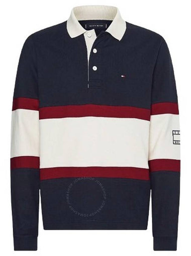 Tommy Hilfiger Blockstripe Rugby Shirt, Size X-Large - TOMMY HILFIGER - BALAAN 1