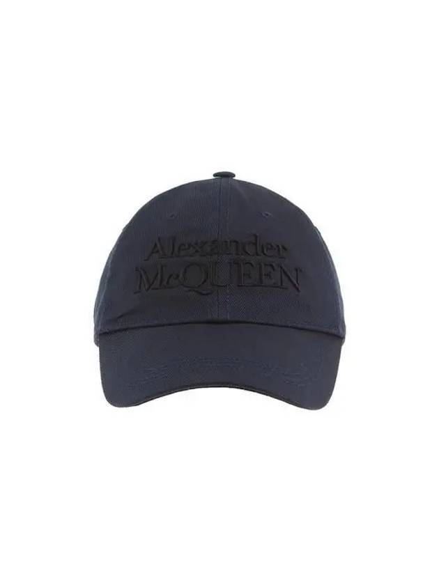 Signature Embroidered Logo Ball Cap Navy - ALEXANDER MCQUEEN - BALAAN 3