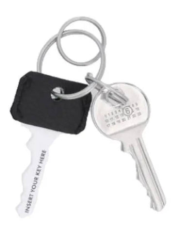 MM6 leather cover key ring Palladio black holder - MAISON MARGIELA - BALAAN 1