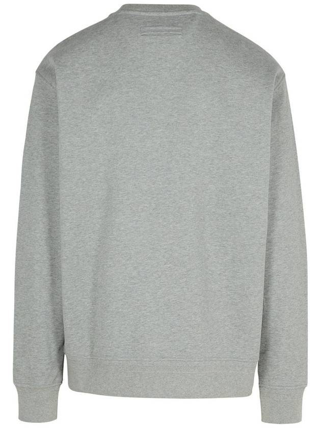 Zegna Gray Cotton Sweatshirt - ERMENEGILDO ZEGNA - BALAAN 3