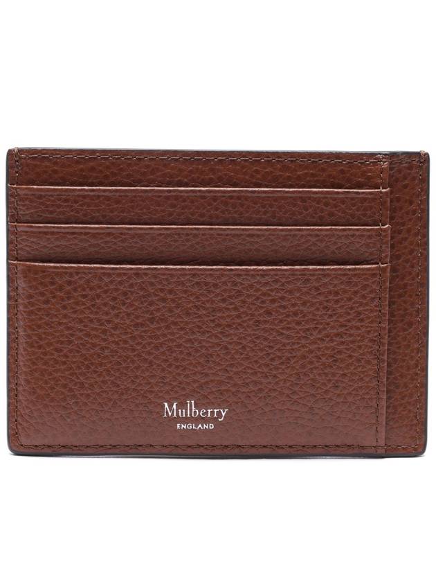 Small Classic Grained Leather Card Wallet Oak - MULBERRY - BALAAN 5