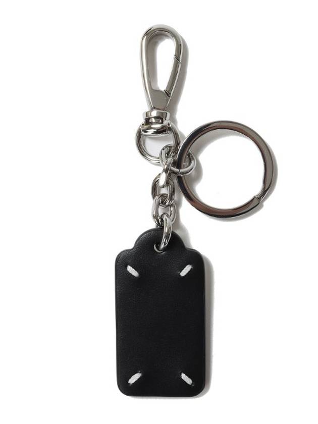 Four Stitch Logo Leather Keyring Black - MAISON MARGIELA - BALAAN 7