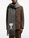 Muffler Scarf USF422AW0054 061 DARK GRAY - AMI - BALAAN 3