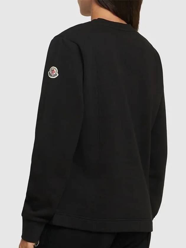 Logo Patch Women s Sweatshirt Black 8G00025 899RB 999 - MONCLER - BALAAN 4