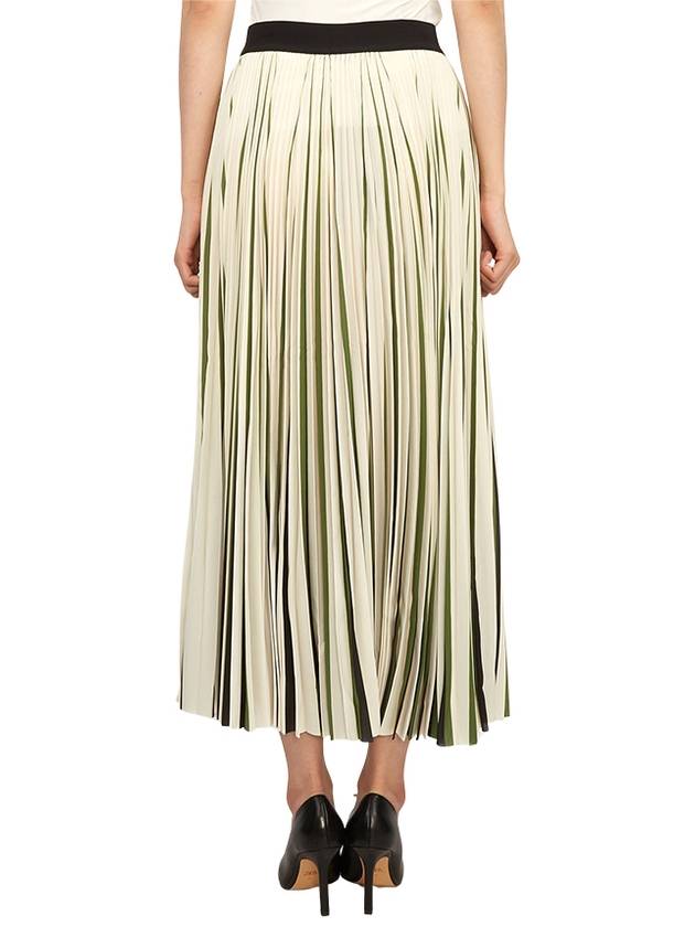 Paniere Long Pleated Skirt Green - MAX MARA - BALAAN 5